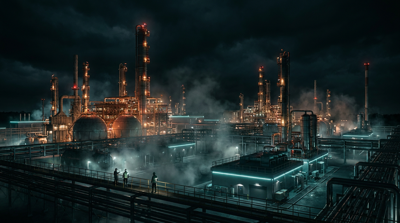 Oilfield operations background